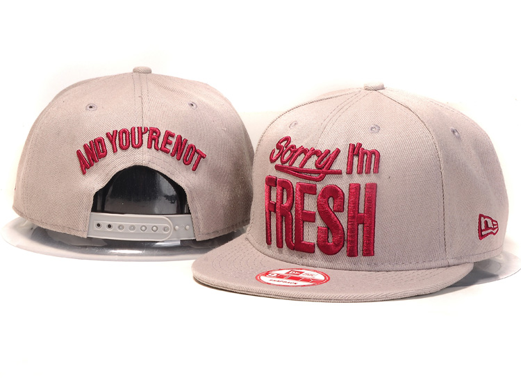 Sorry I Am Fresh Snapback Hat #24